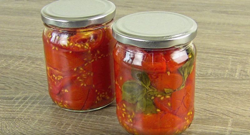 Фото-рецепт зимней заготовки помидор в собственном соку без добавления уксуса