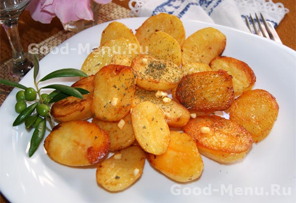 Как приготовить румяный картофель в духовке