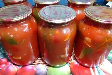 Помидоры в томатном соке вкусные простые рецепты на скорую руку Бонус-рецепт помидоров черри в томатном соку