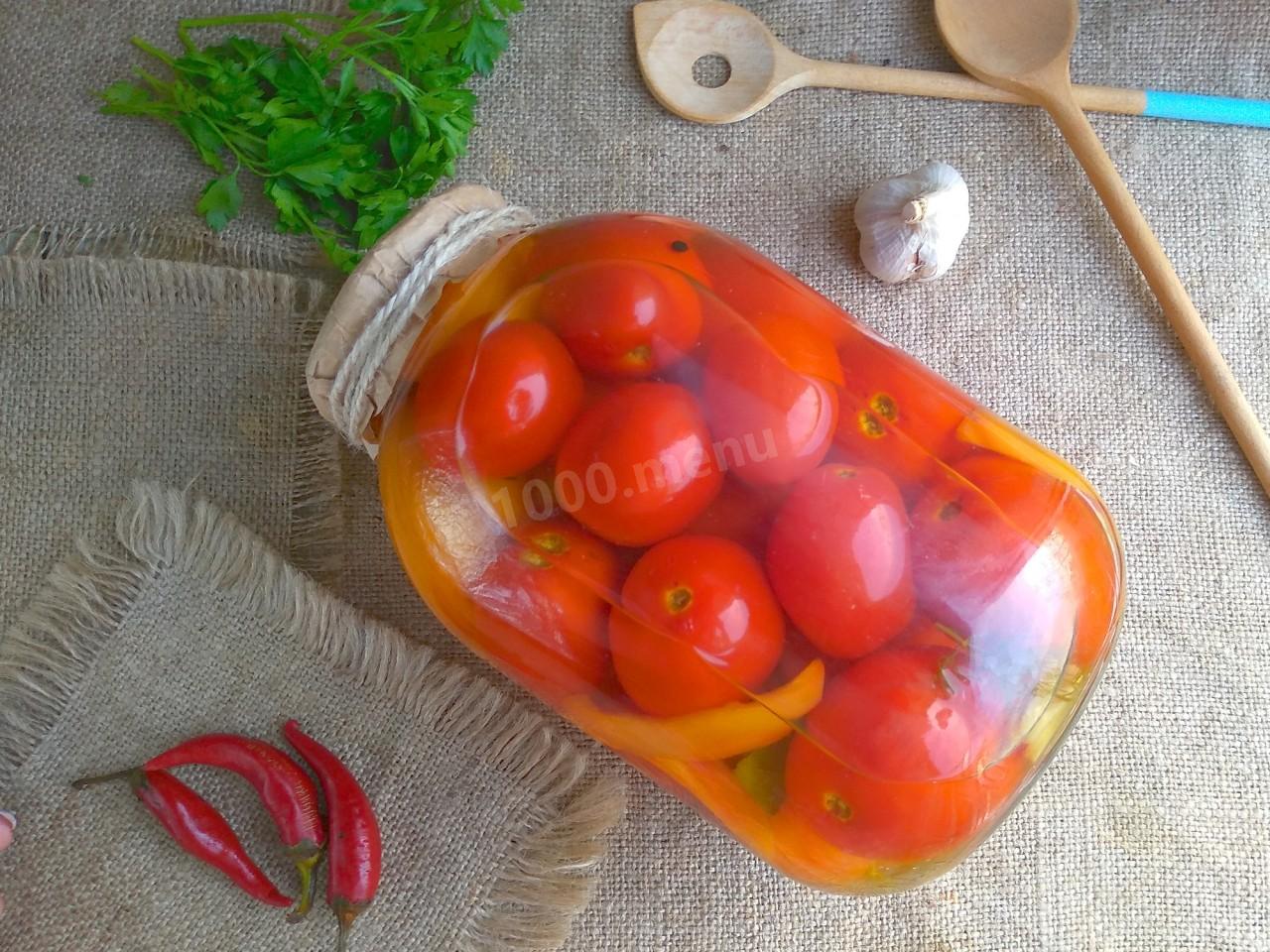 Очень сладкие помидоры на зиму пальчики оближешь с острым перцем — фото-рецепт