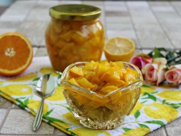 Пошаговый рецепт готовки кабачкового вкусного варенья с соком ананаса и апельсином